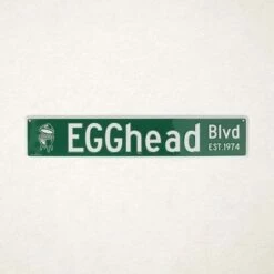 Big Green Egg Egghead Straatnaam Bord