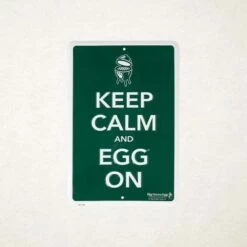 Big Green Egg Keep Calm And Egg On Bord