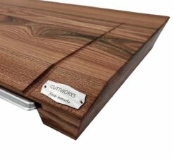 Cuttworxs Eiken Houten Snijplank Large Met Sap Geul En Geïntegreerde Opvangbak -Keuken Grill Verkoop 2024 cuttworxs eiken houten snijplank large met sap geu 2