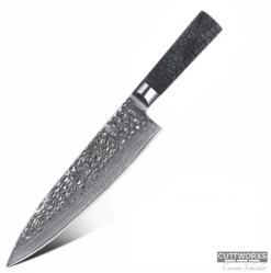 Cuttworxs Flamewood Koksmes Damaststaal VG10