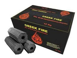 Greek Fire Houtskool Briketten 10 Kg 3 Greek Fire Houtskool Briketten 10 Kg