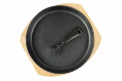 Grill Guru Iron Cooking Plate Met Houten Plank -Keuken Grill Verkoop 2024 grill guru iron cooking plate met houten plank 2