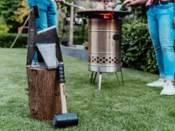 NO-AXE Houtklover Blank Staal Met Hamer -Keuken Grill Verkoop 2024 no axe houtklover blank staal met hamer 6
