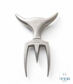 Tridens Brushed Fork In Pilo Mirror Beechwood Base -Keuken Grill Verkoop 2024 tridens brushed fork in pilo mirror beechwood base 2